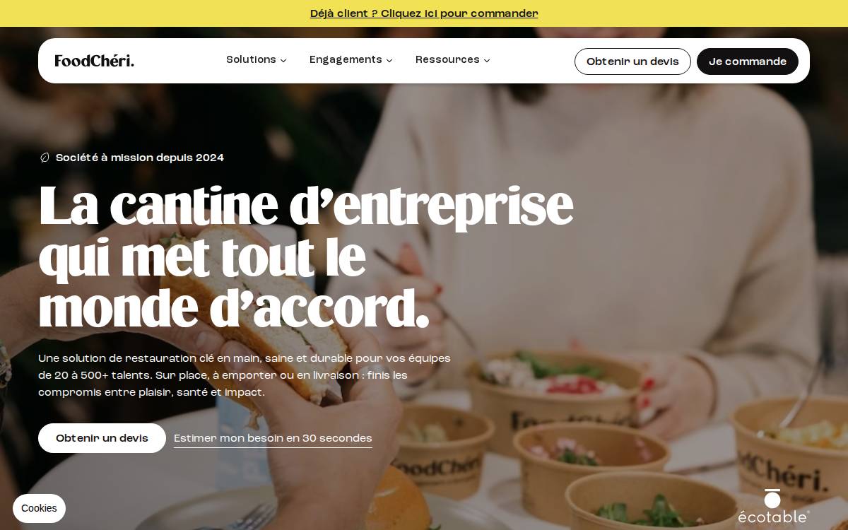 Foodcheri website preview