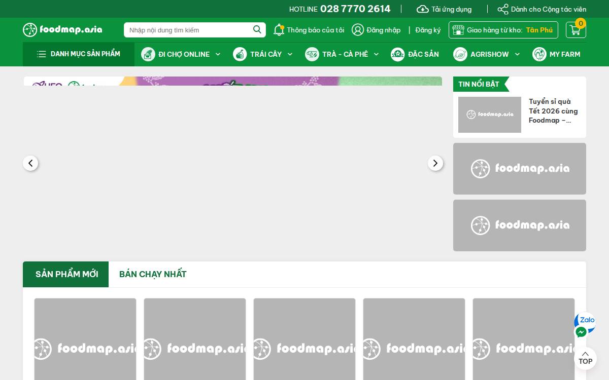 Foodmap website preview
