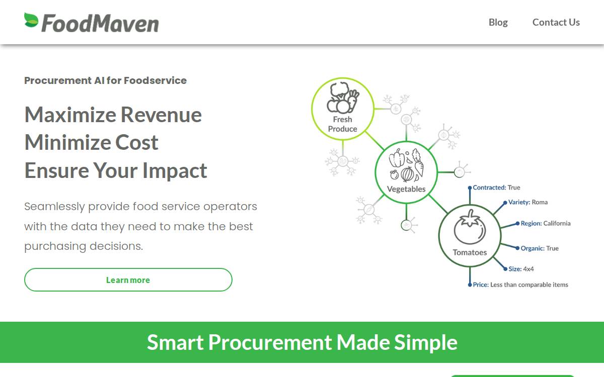 FoodMaven website preview