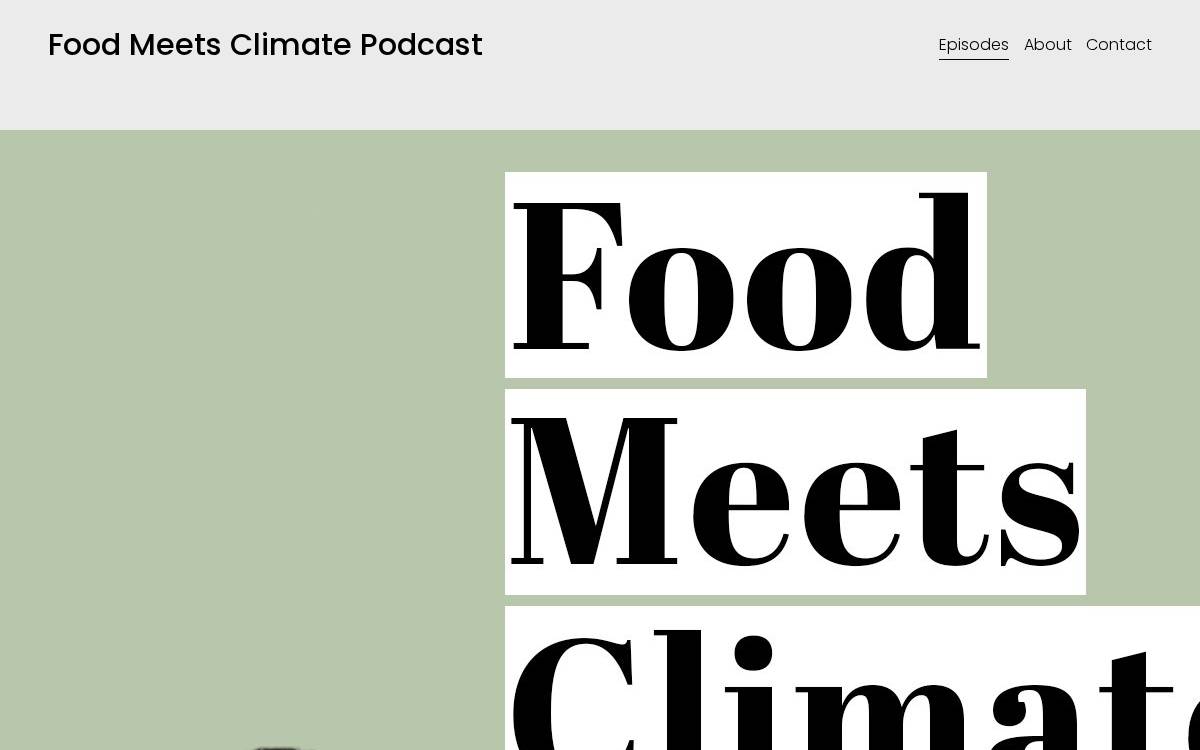 Foodmeetsclimate website preview