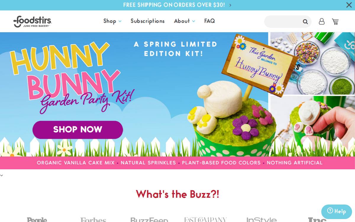 Foodstirs website preview