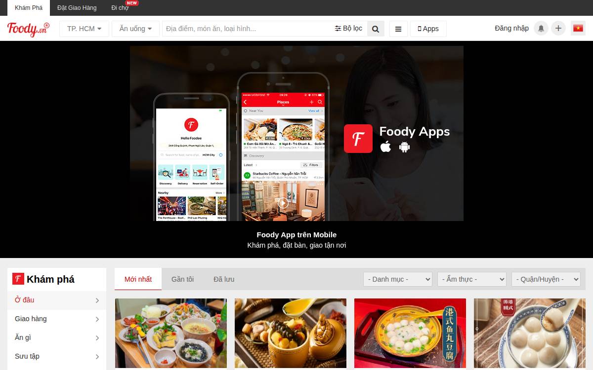 Foody website preview