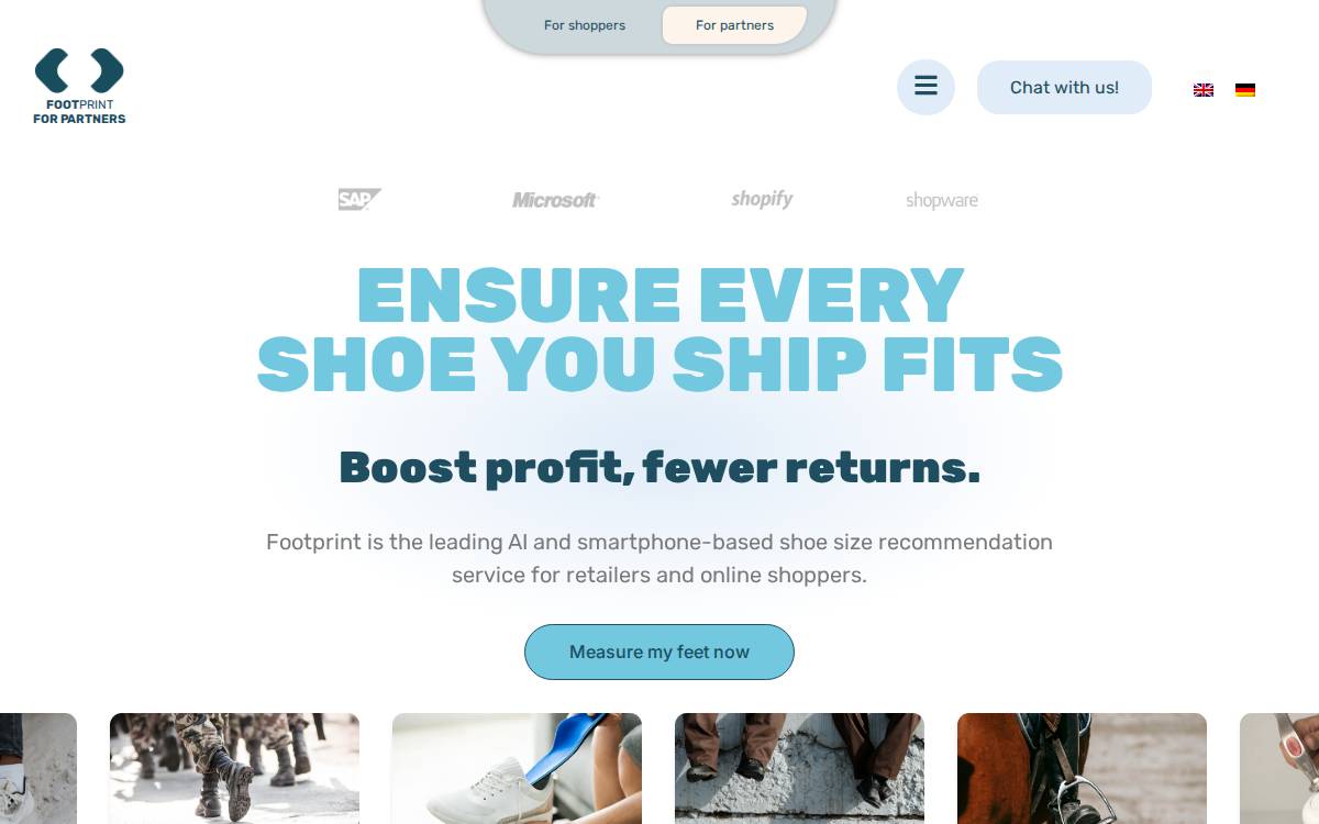 Footprint Technologies website preview