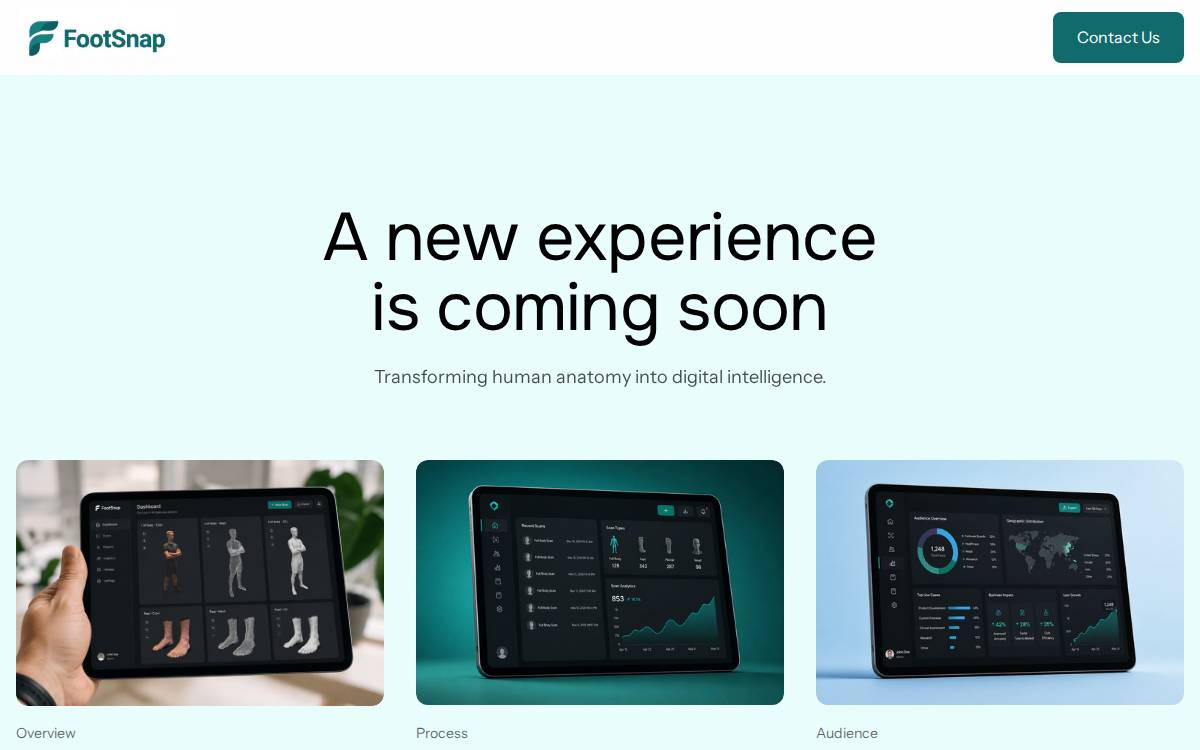 Footsnap website preview