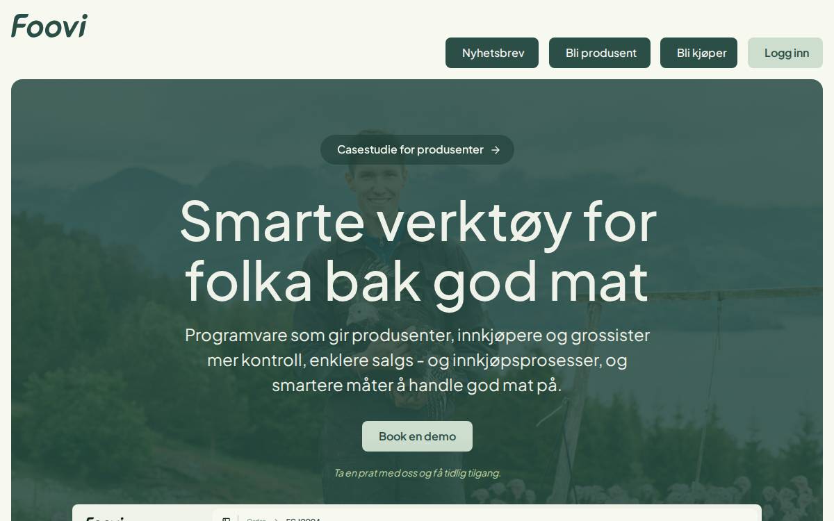Foovi website preview