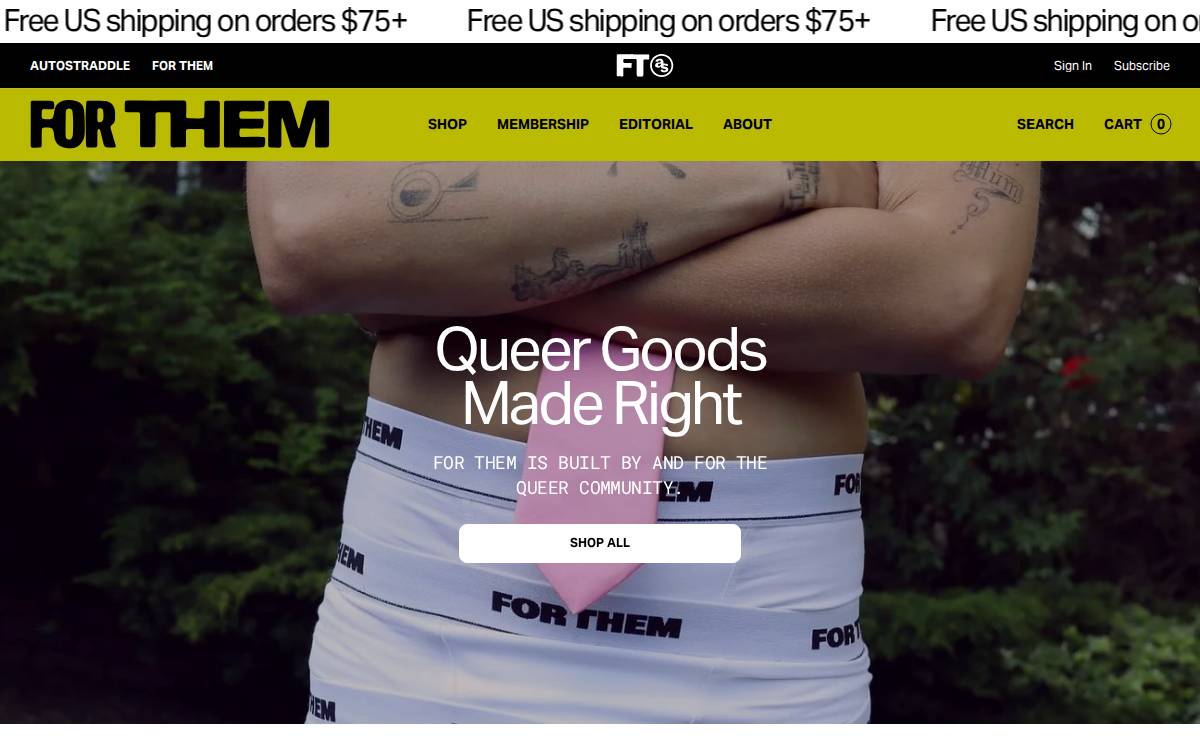 For Them website preview
