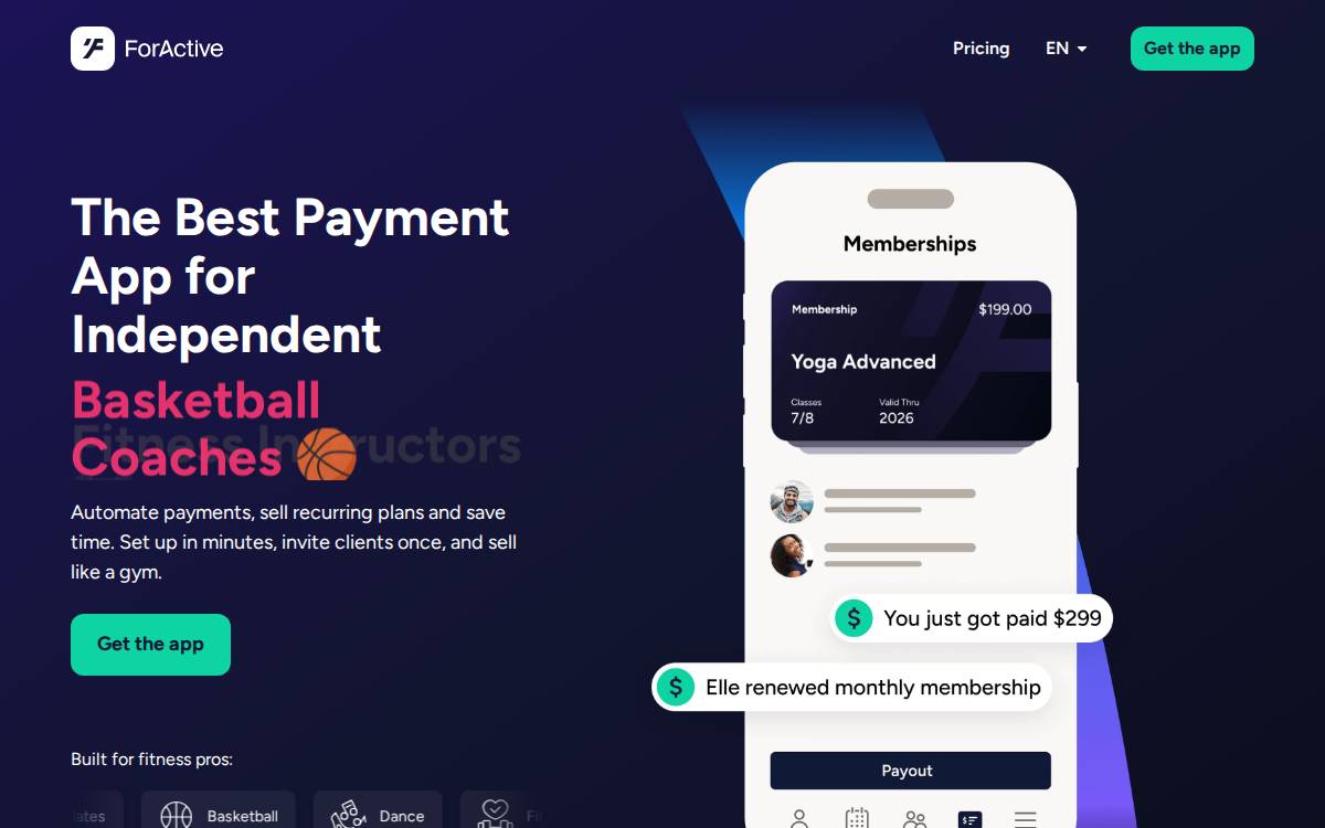 Foractive website preview