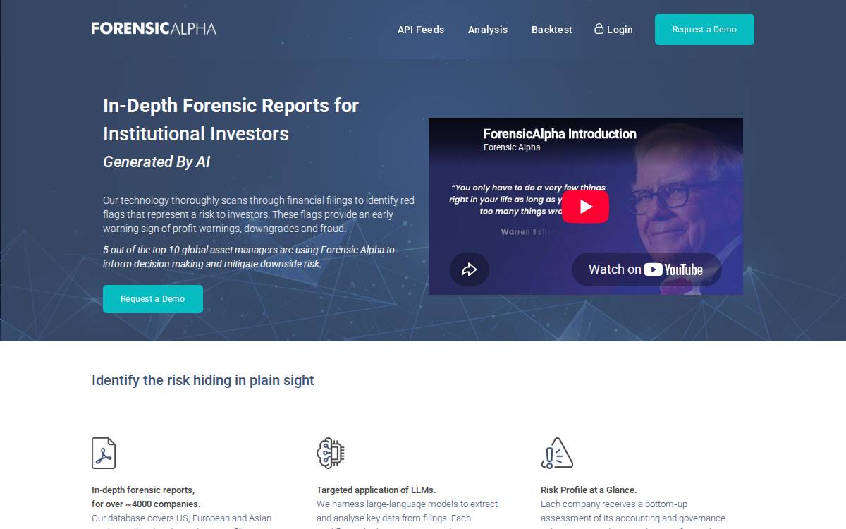 Forensicalpha website preview