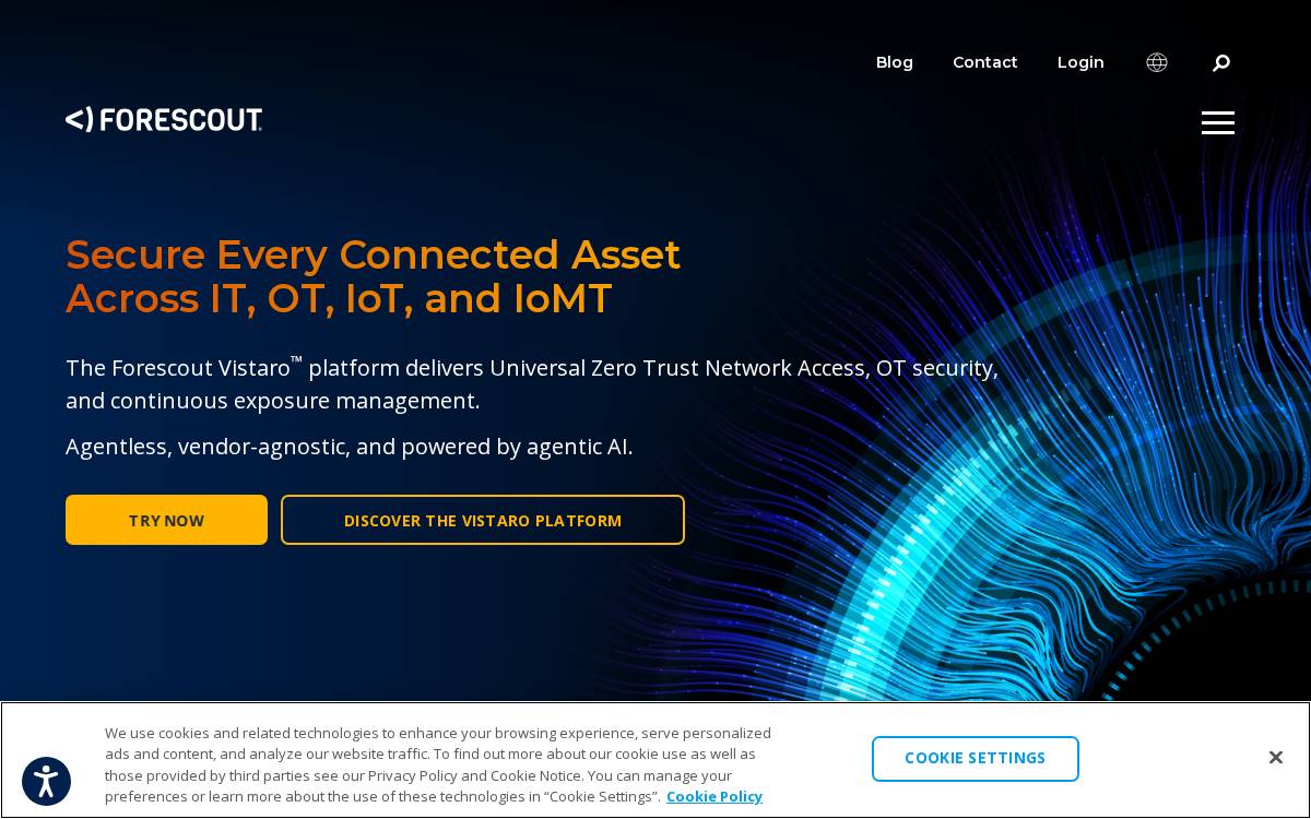 ForeScout Technologies, Inc. website preview