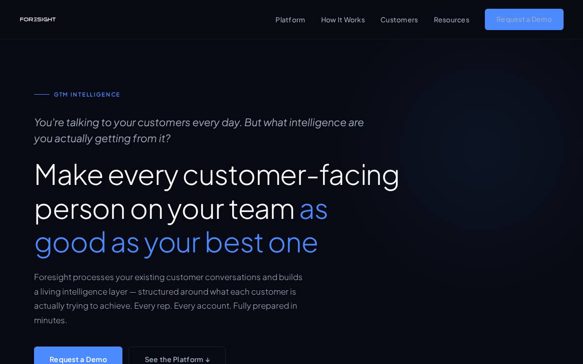 Foresight website preview