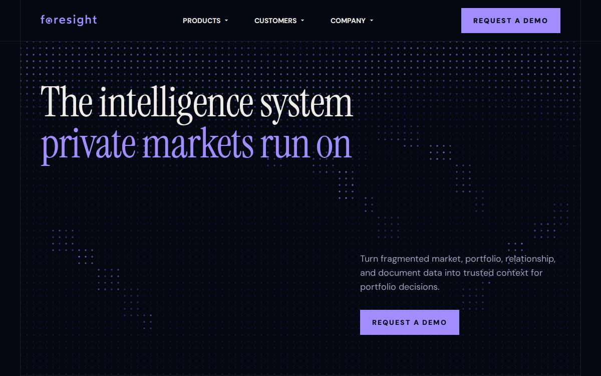 Foresight website preview