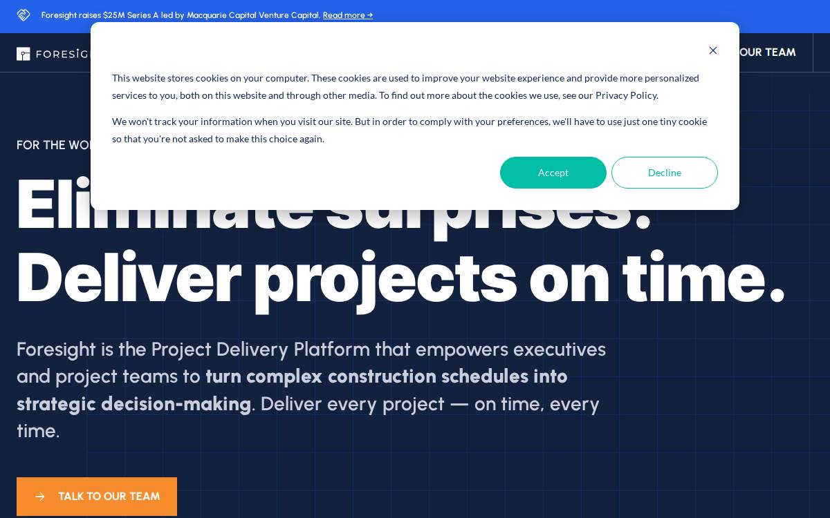 Foresight website preview