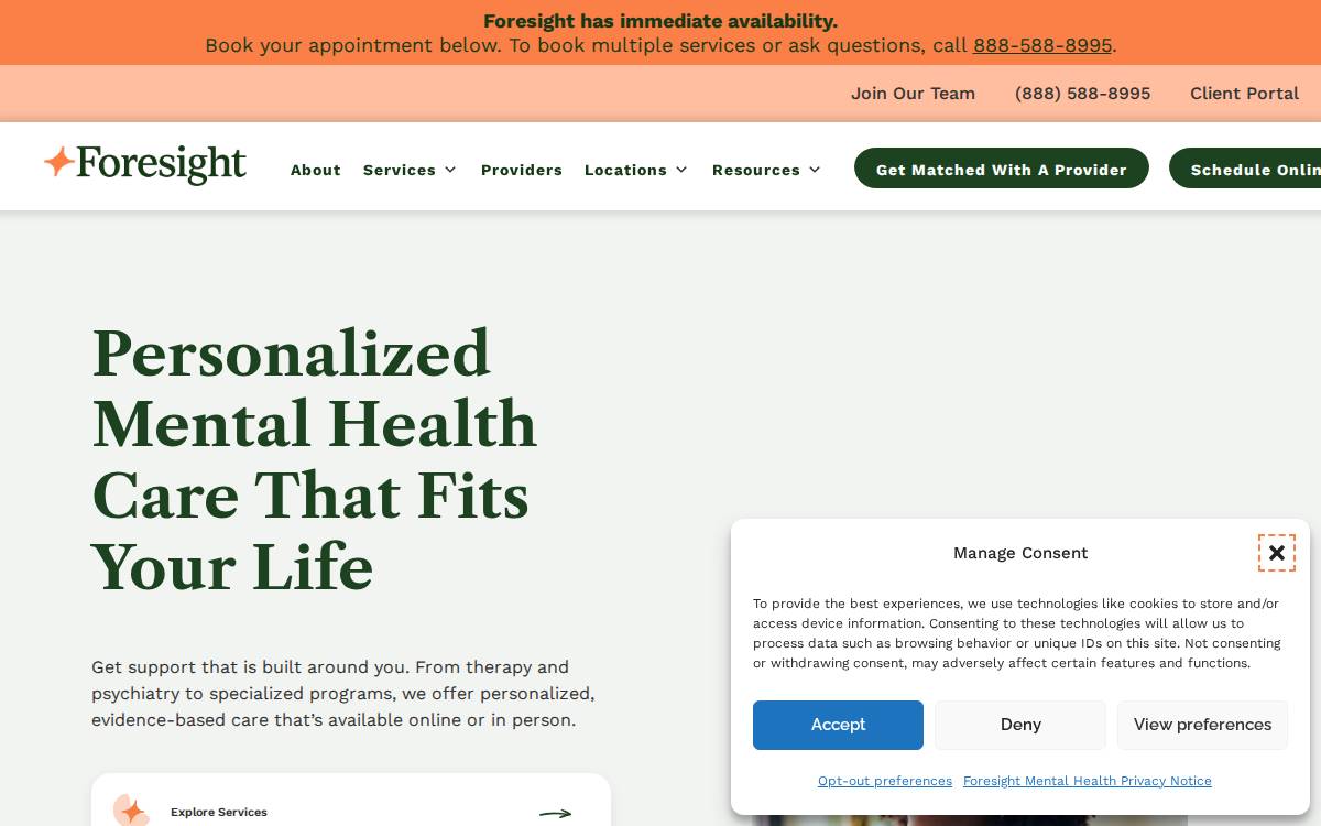 Foresight website preview