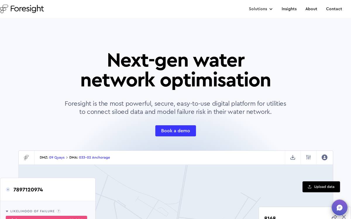 Foresight AI website preview