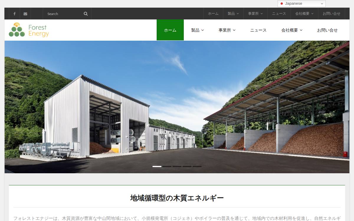 Forest Energy website preview
