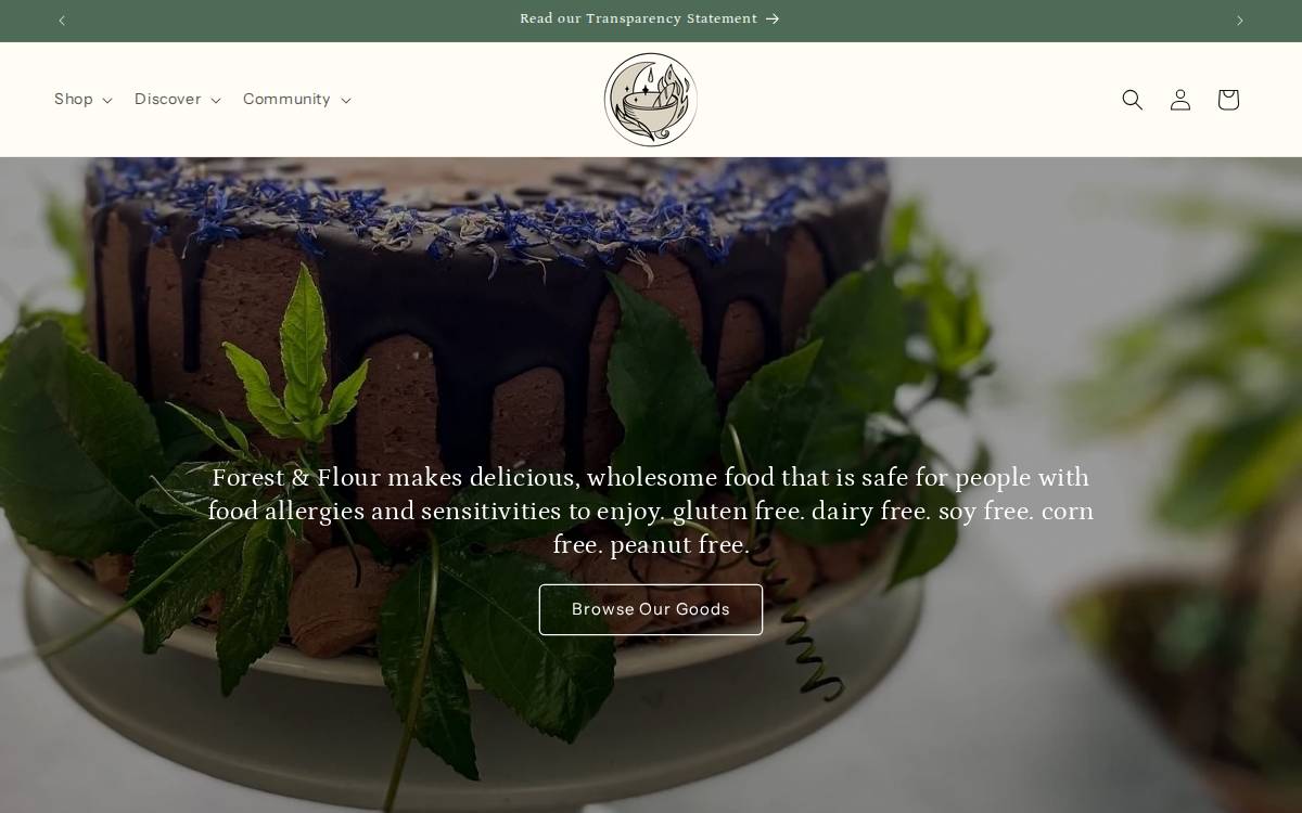 Forestandflour website preview