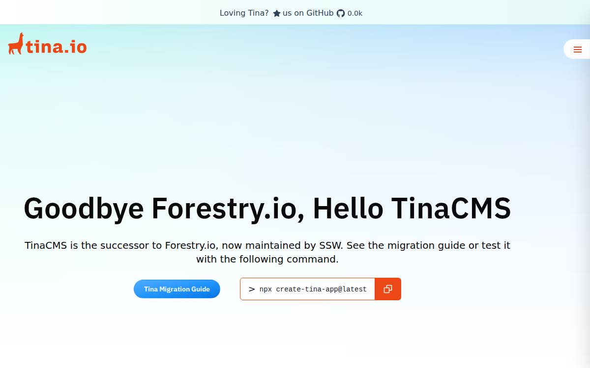 Forestry.io website preview