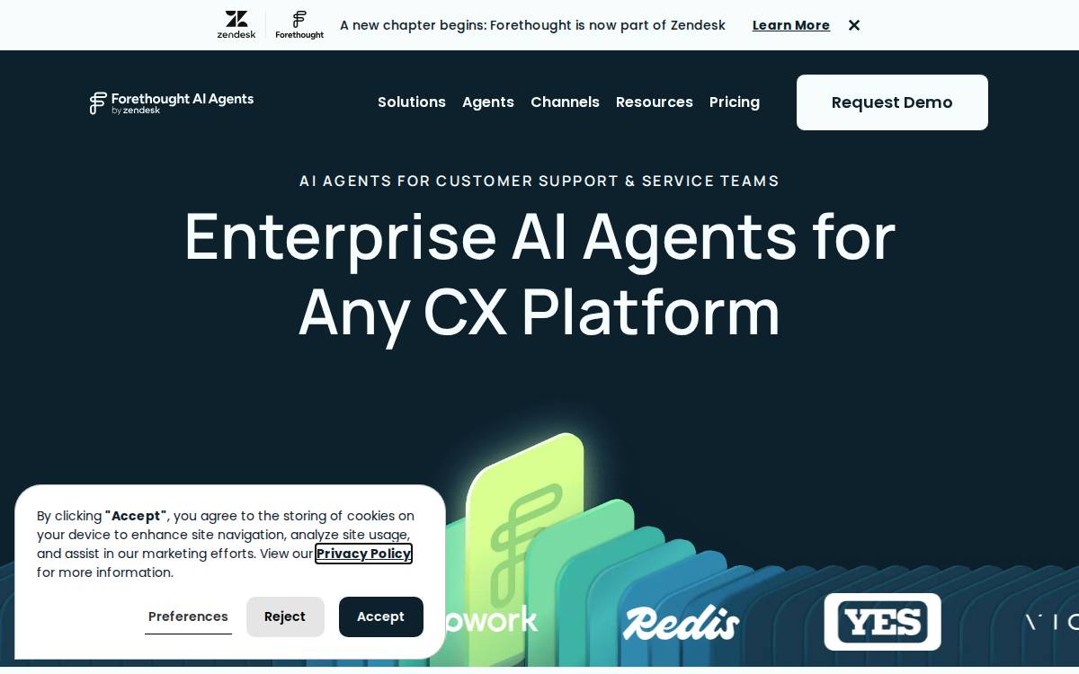 Forethought Technologies, Inc. website preview