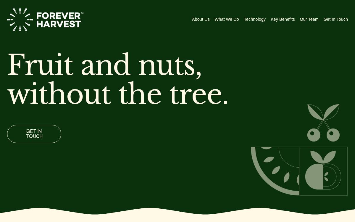 FOREVER HARVEST website preview