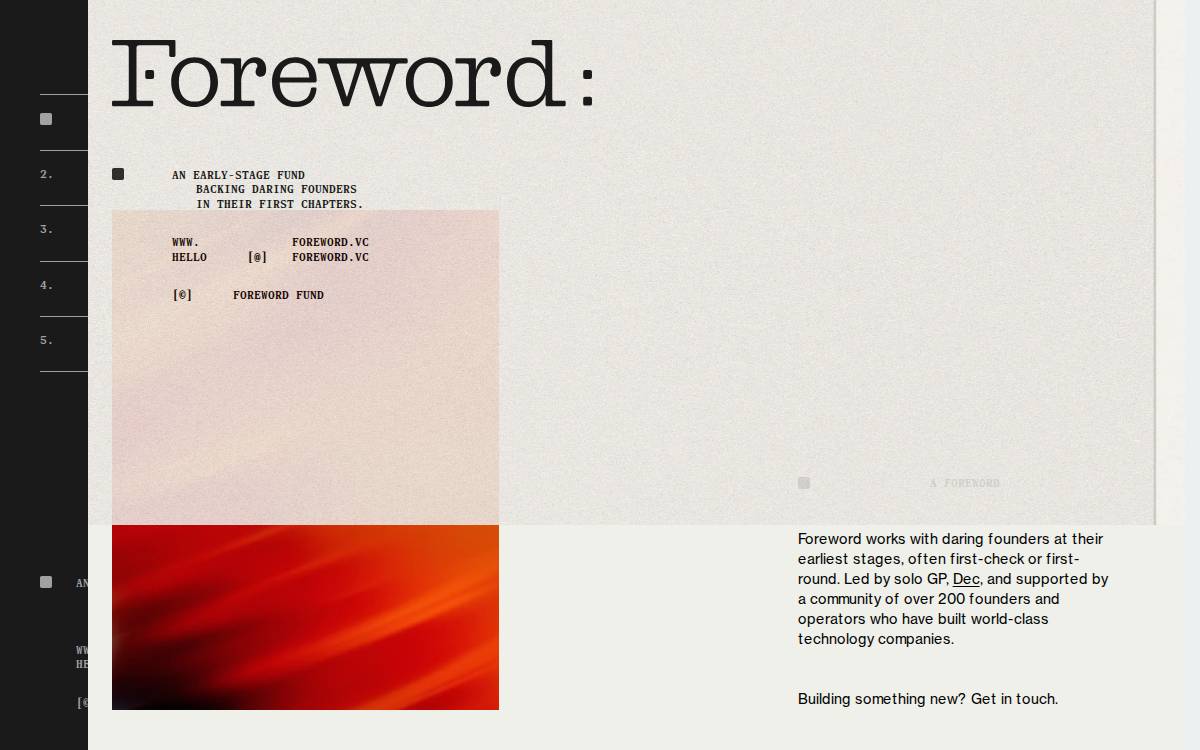 Foreword website preview