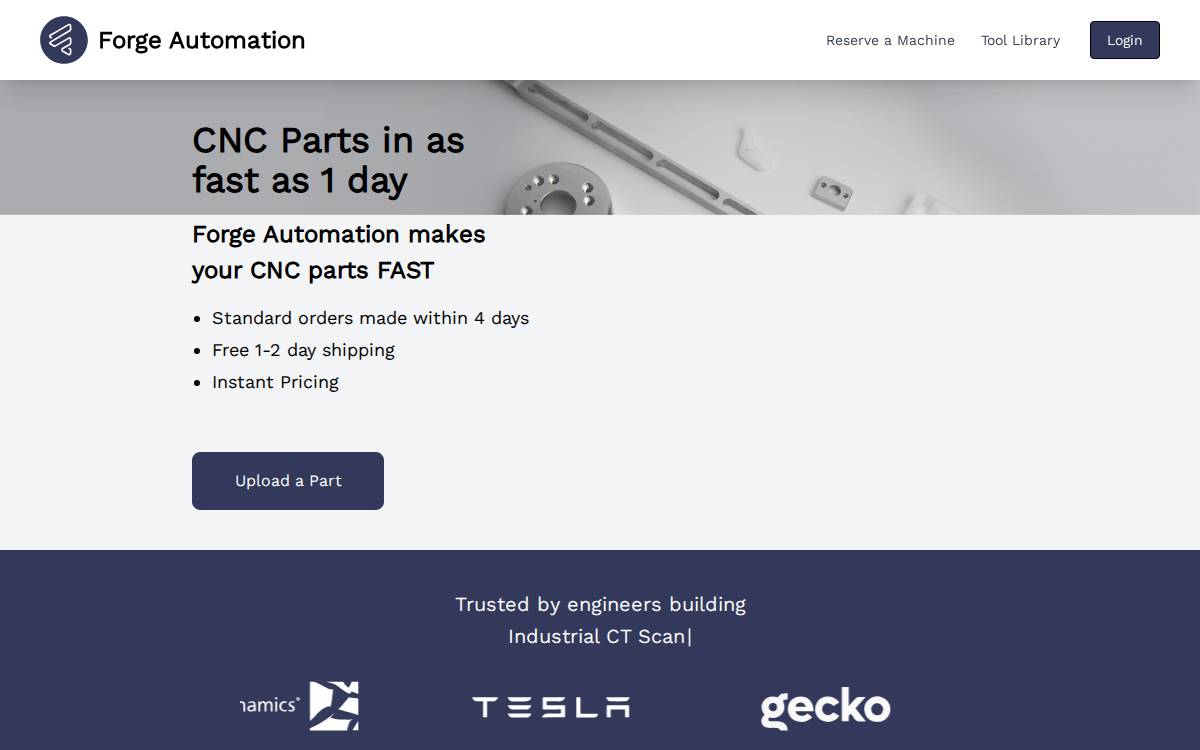 Forge Automation website preview