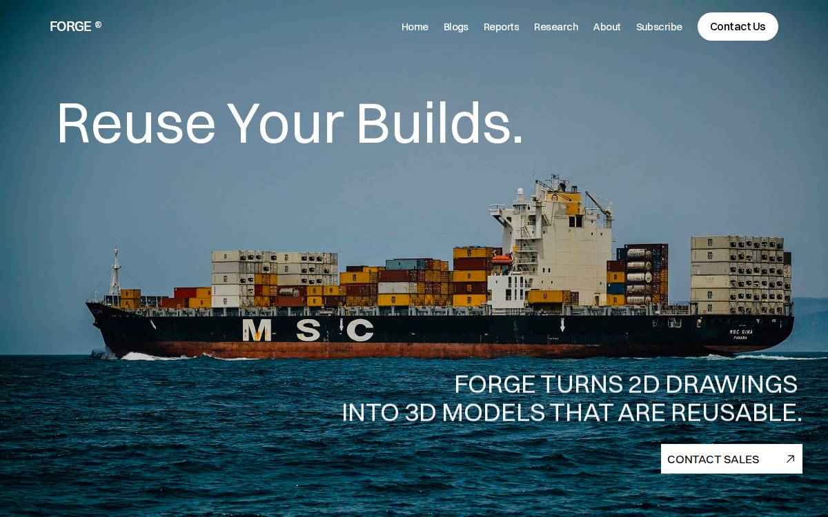 Forge Shipyard website preview