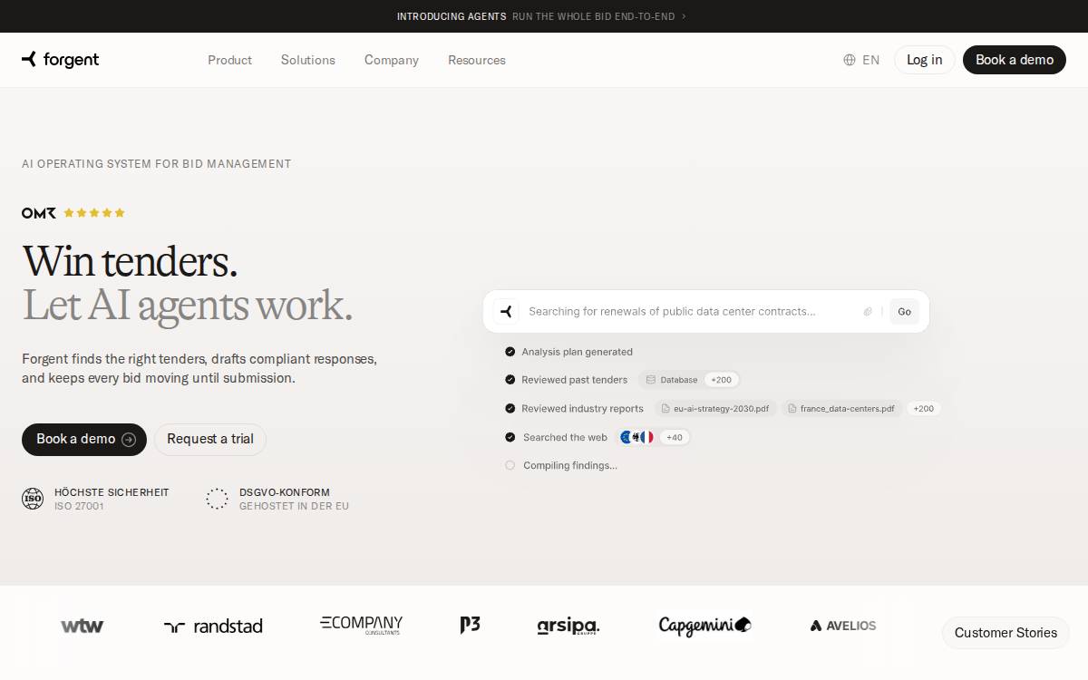 Forgent website preview
