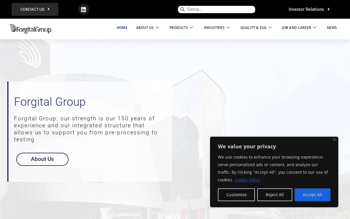 Forgital website preview