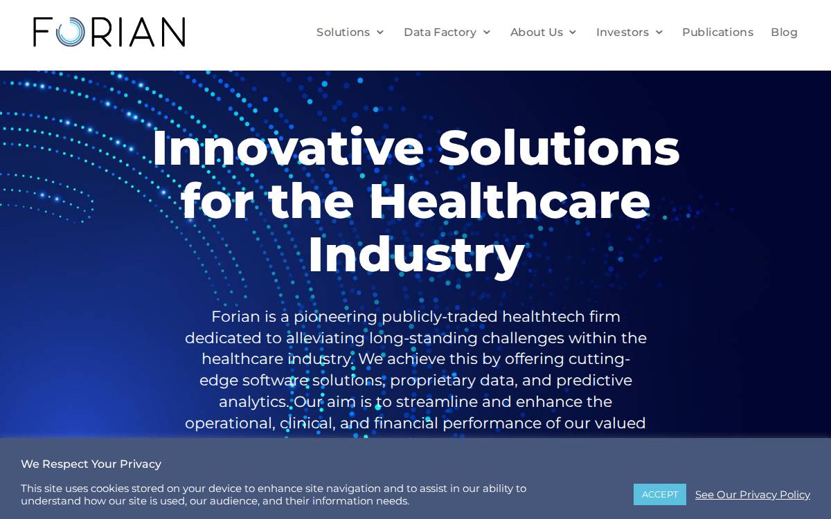 Forian website preview