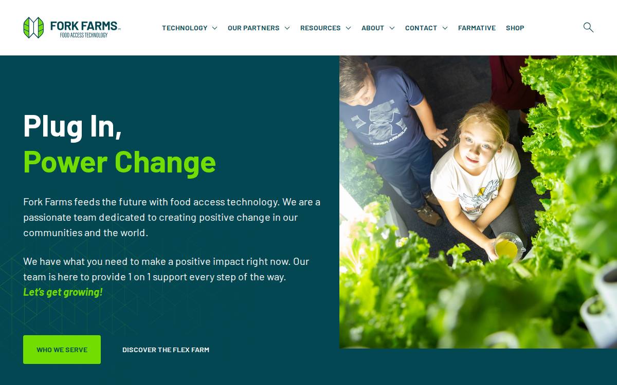 Fork Farms website preview