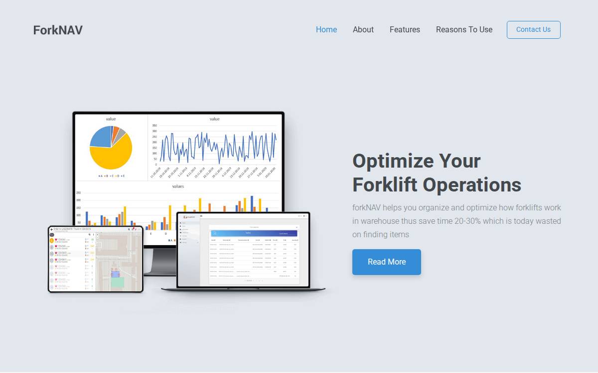 Forknav website preview