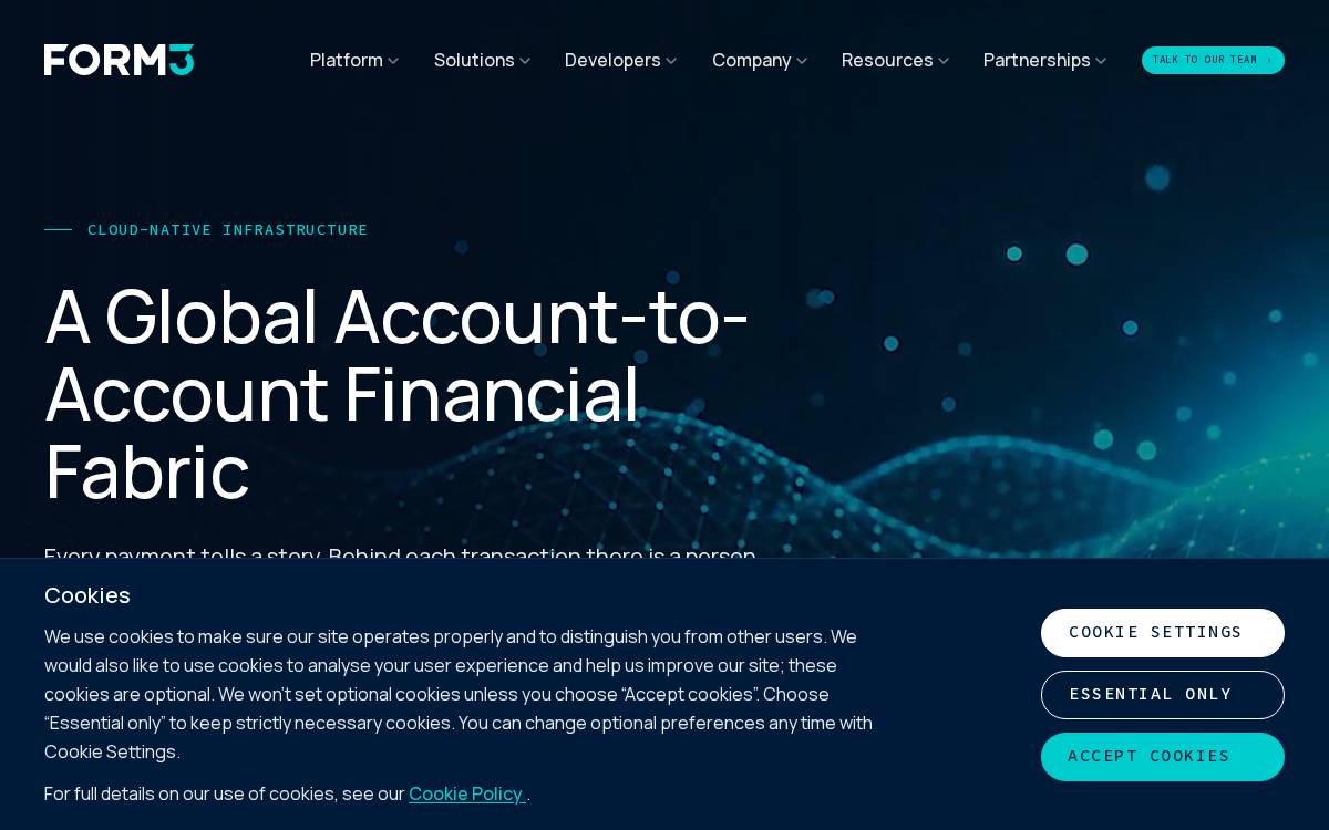 Form3 website preview
