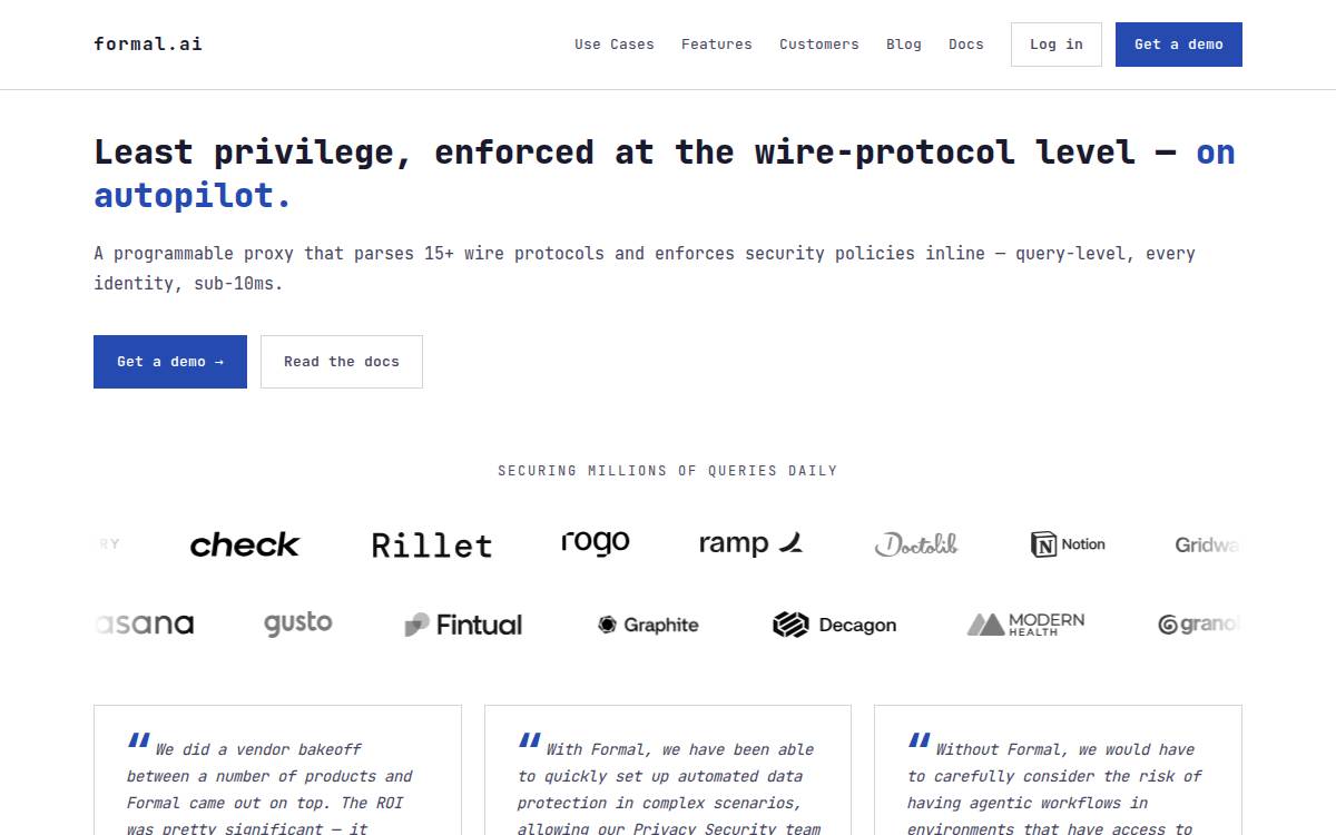 Formal website preview