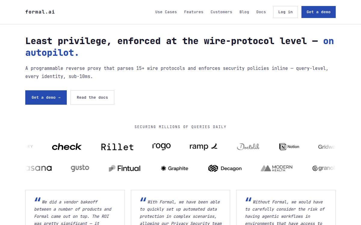 Formal website preview