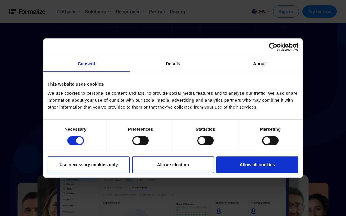 Formalize website preview
