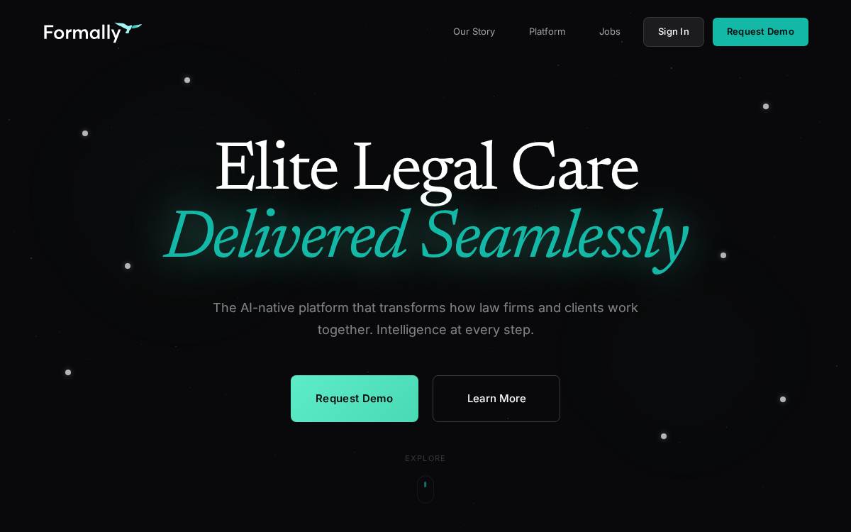 Formally website preview
