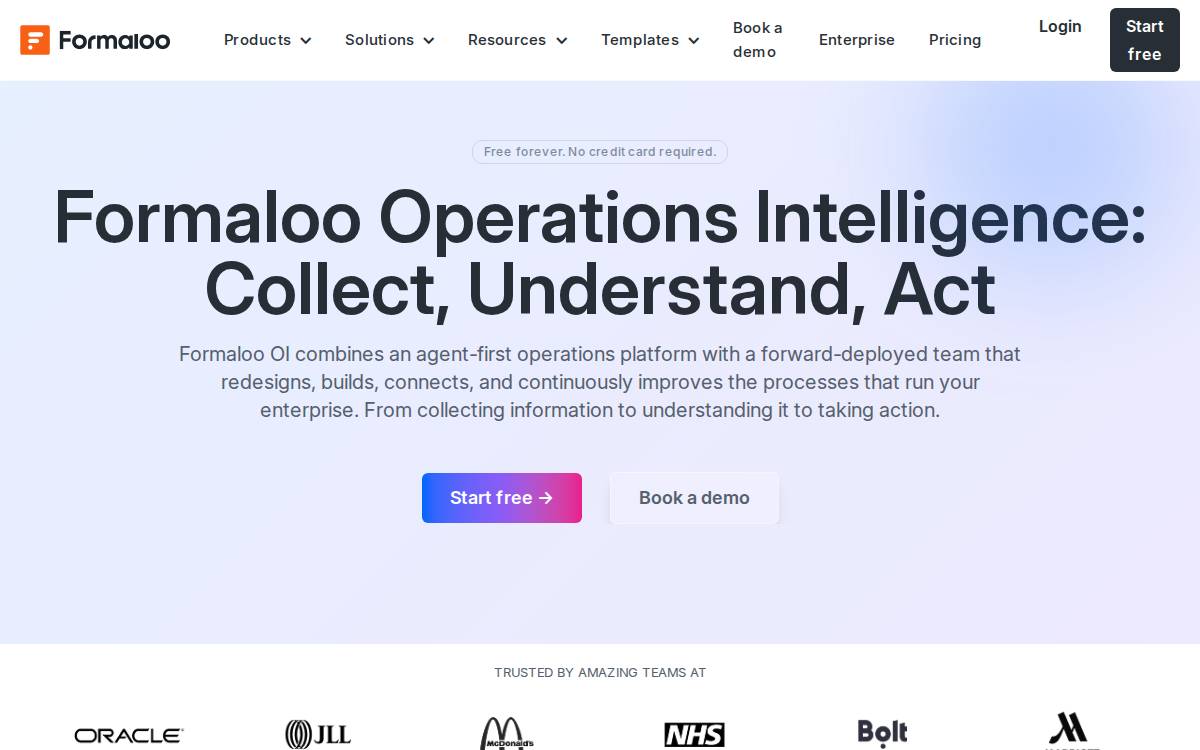 Formaloo website preview