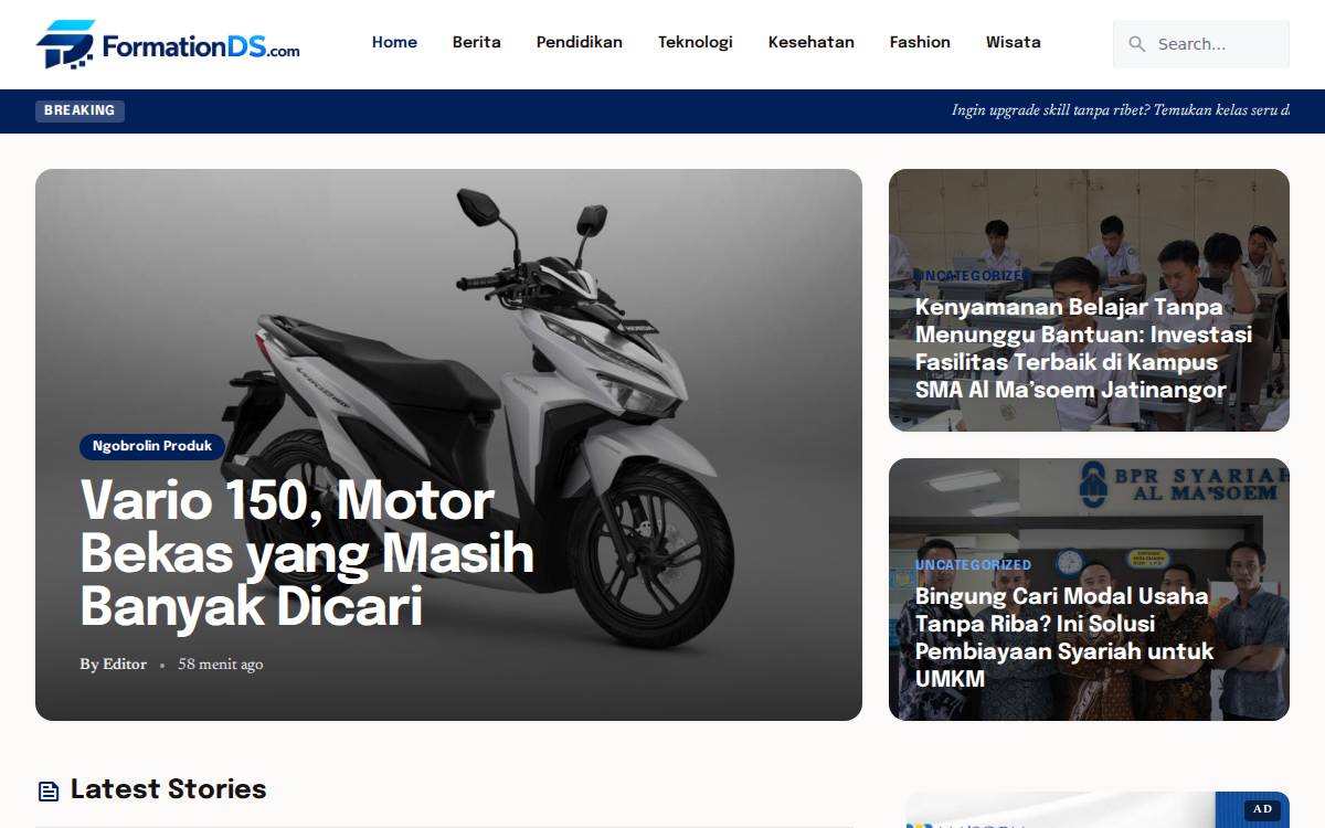 Formation Data Systems website preview