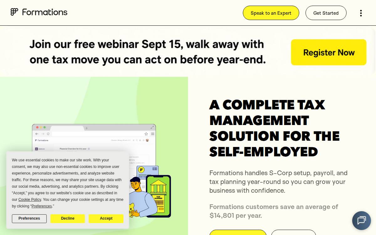 Formationscorp website preview