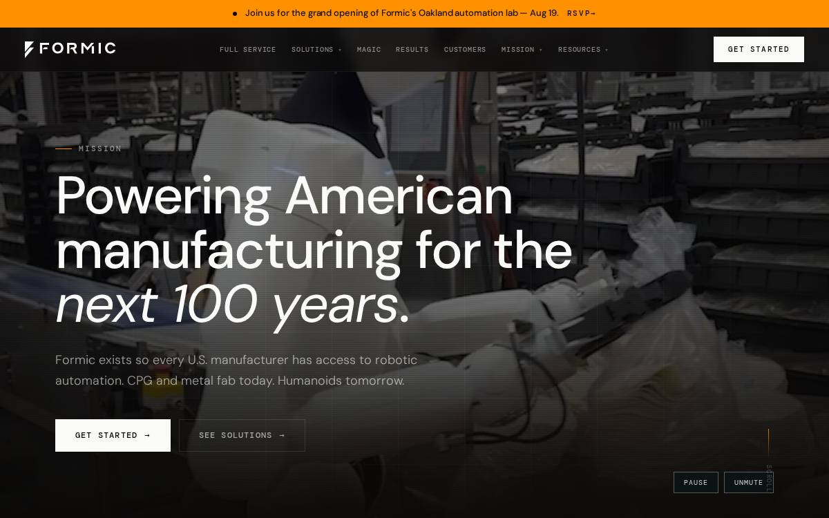 Formic Technologies website preview