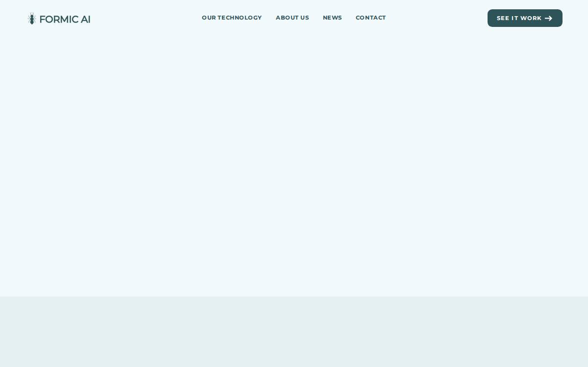 Formic website preview