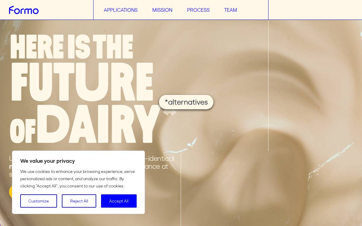 Formo website preview