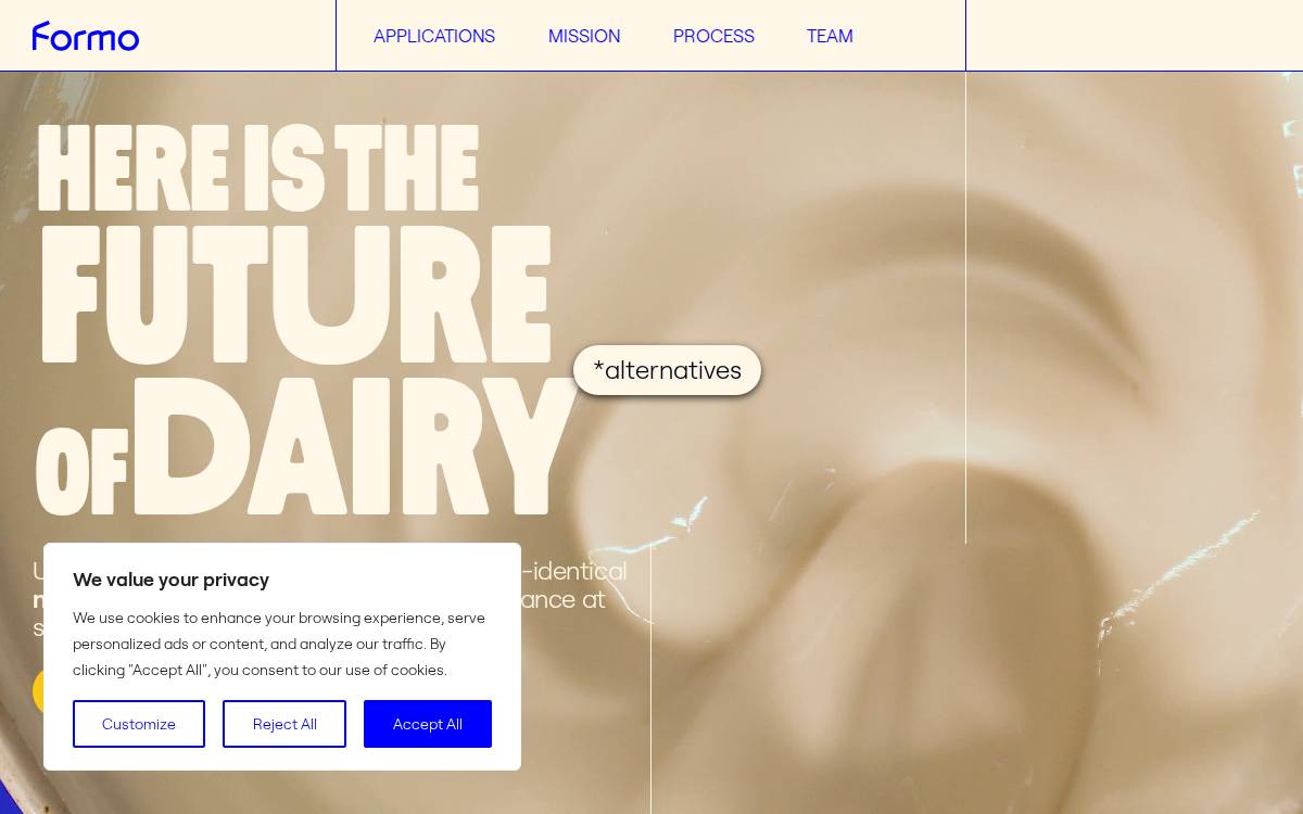 Formo website preview
