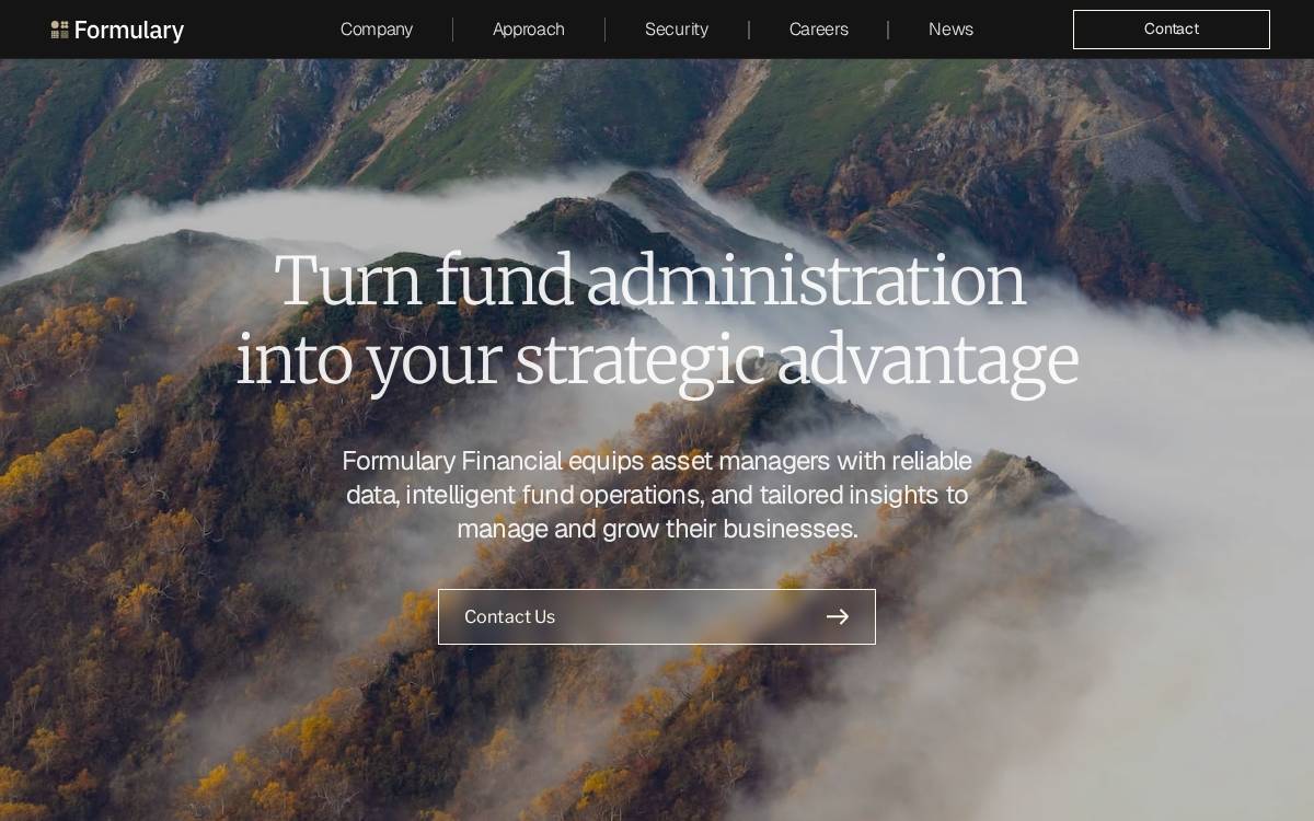 Formulary Financial website preview