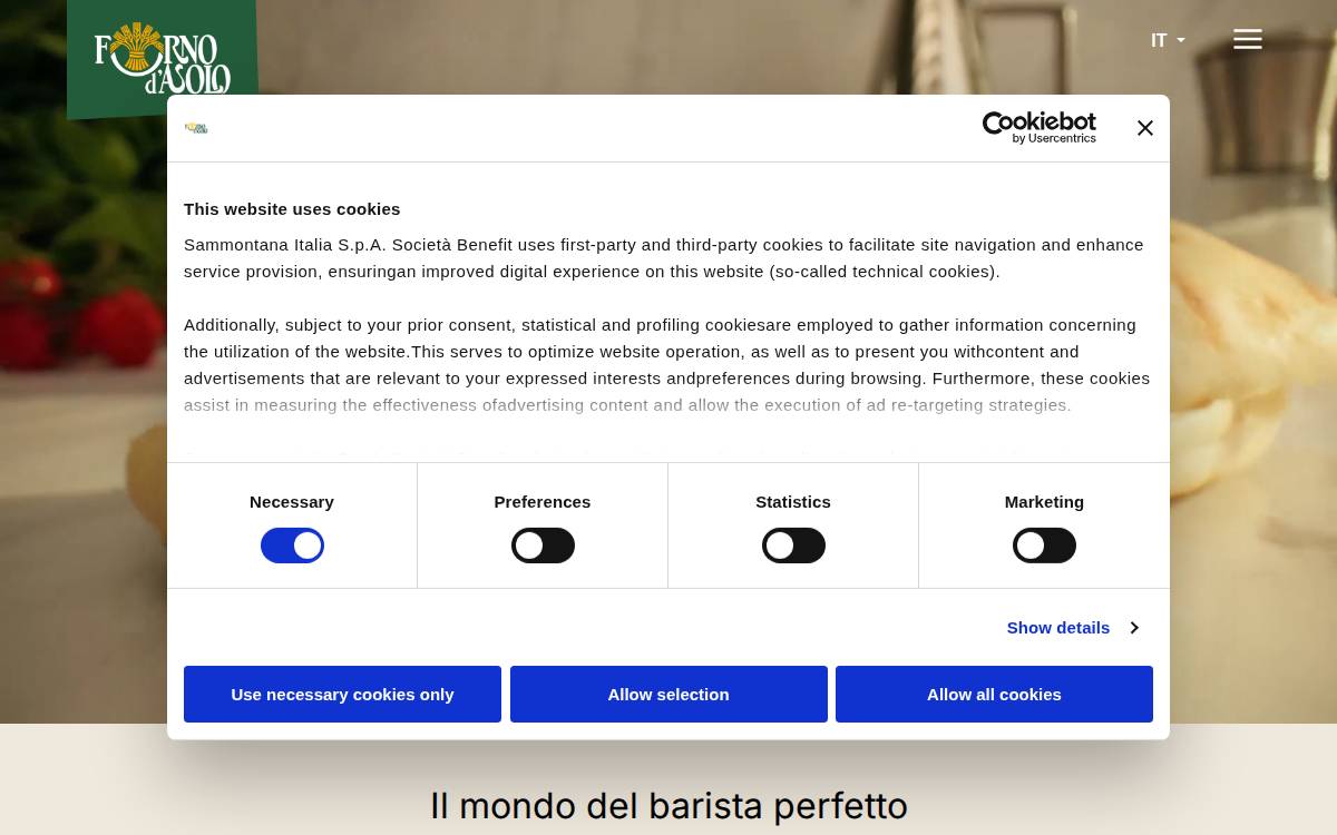 Forno d'Asolo website preview