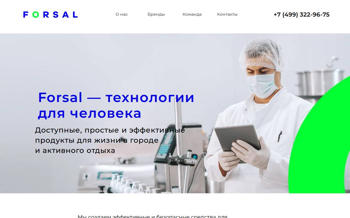Forsal website preview