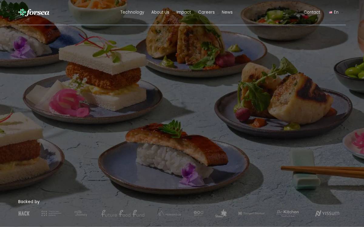 Forsea Foods website preview