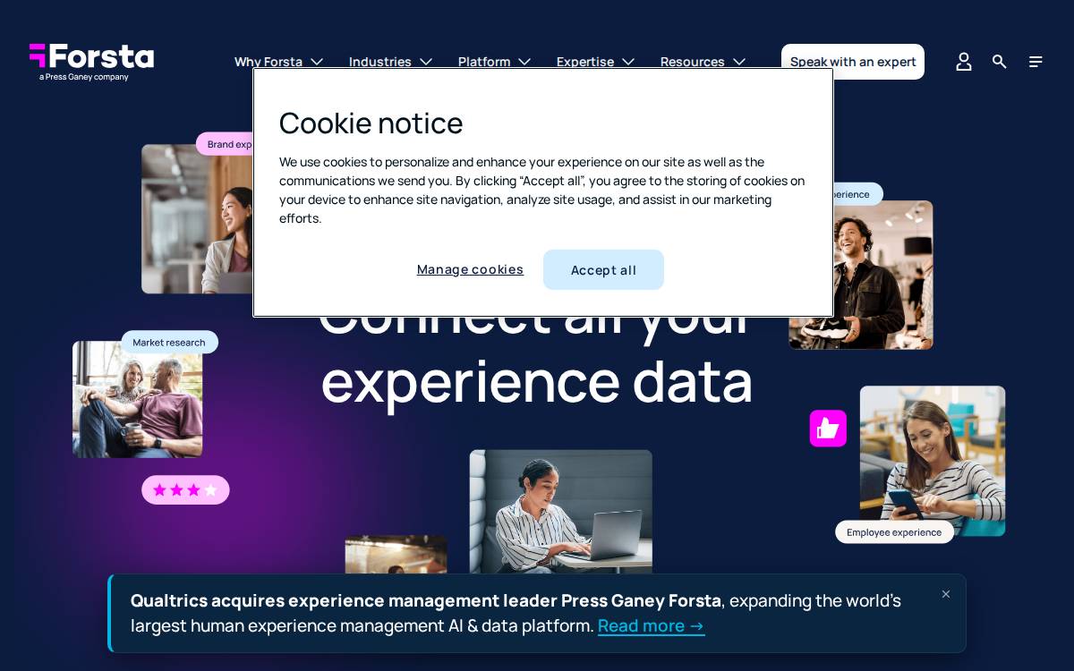 Forsta website preview