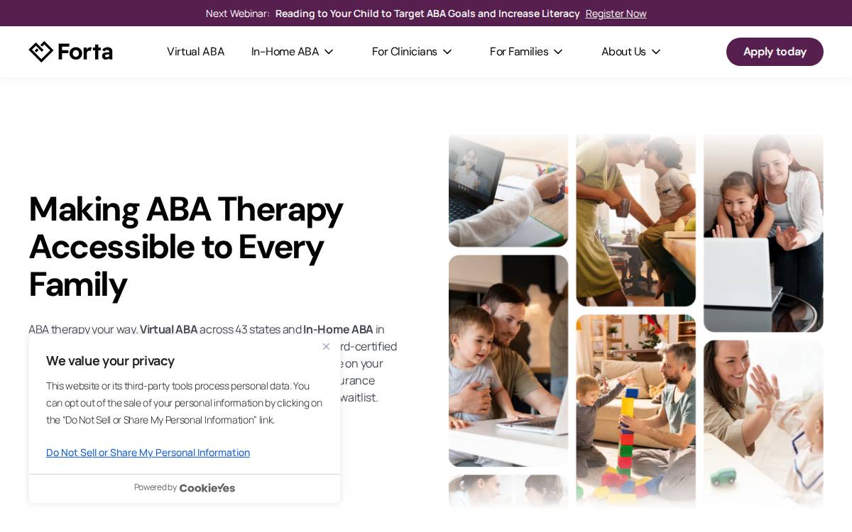 Forta Health website preview