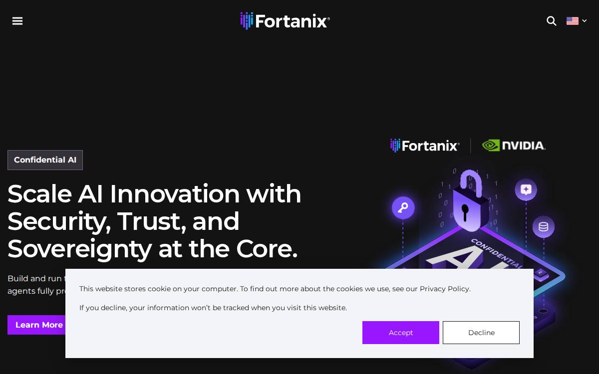 Fortanix website preview